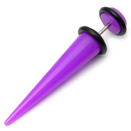Acrylic Neon Fake Straight Expander - Purple