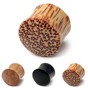 Organic Flesh Plugs - Teak, Horn or Coconut (Palm wood)