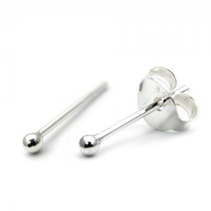 925 Sterling Silver Ball Studs ST6