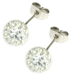 Smooth Glitzy Ball Earrings