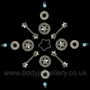 Body Jewellery Snowflake Design
