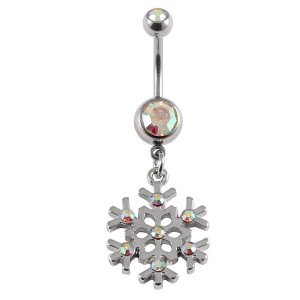 Belly Bar - Jewelled Snowflake