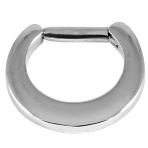 Steel Septum Clicker Ring Smooth