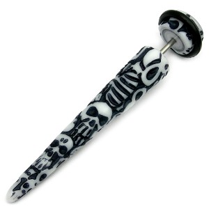 Acrylic Fake Stretcher - Engraved Skull