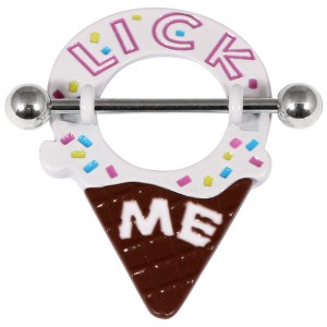 Lick Me Ice Cream Cone Shield Nipple Bar