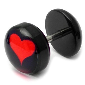 Acrylic Logo Fake Plug Heart