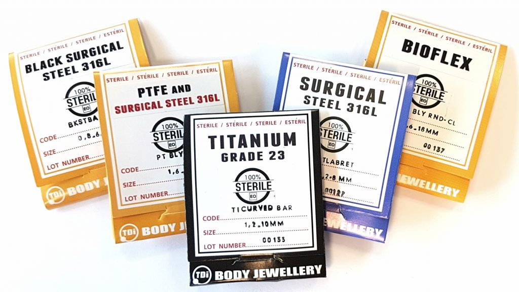 Sterile TDI Body Jewellery Types Group