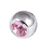 Steel Threaded Jewelled Balls 1.6x3mm