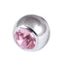 Steel Threaded Jewelled Balls 1.6x3mm