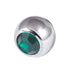Steel Threaded Jewelled Balls 1.6x3mm