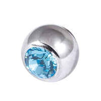 Steel Threaded Jewelled Balls 1.2x2.5mm