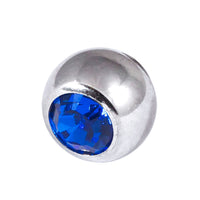 Steel Threaded Jewelled Balls 1.2x2.5mm