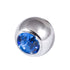 Steel Threaded Jewelled Balls 1.2x2.5mm
