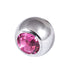 Steel Threaded Jewelled Balls 1.2x2.5mm
