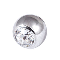 Steel Threaded Jewelled Balls 1.2x2.5mm