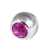 Steel Threaded Jewelled Balls 1.2x2.5mm