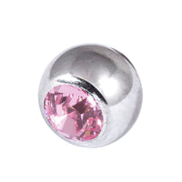 Steel Threaded Jewelled Balls 1.2x2.5mm