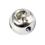 Steel Side-threaded Jewelled Balls 1.6x8mm
