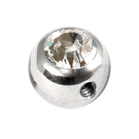 Steel Side-threaded Jewelled Balls 1.6x8mm