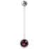 Pregnancy Bioflex and Surgical Steel Double Jewelled Belly Bars (formerly PTFE)