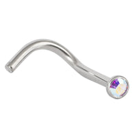 Titanium Jewelled Nose Stud - 2mm Jewel