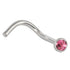 Titanium Jewelled Nose Stud - 2.35mm Jewel