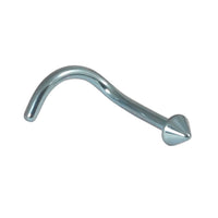 Titanium Nose Studs - Disk and Cone 1.0mm Gauge