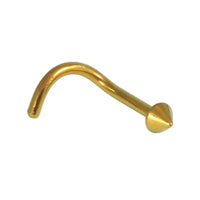 Titanium Nose Studs - Disk and Cone 1.0mm Gauge
