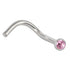 Titanium Jewelled Nose Stud - 2mm Jewel