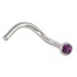 Titanium Jewelled Nose Stud - 2mm Jewel