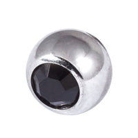 Titanium Threaded Jewelled Balls 1.6x4mm