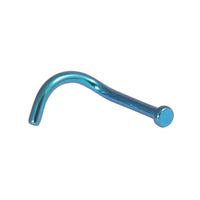 Titanium Nose Studs - Disk and Cone 1.0mm Gauge