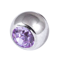 Titanium Threaded Jewelled Balls 1.6x5mm