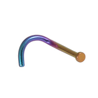 Titanium Nose Studs - Disk and Cone 1.0mm Gauge