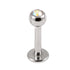 Steel Jewelled Labret 1.2mm with 2.5mm ball