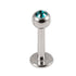 Steel Jewelled Labret 1.2mm with 2.5mm ball