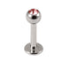 Steel Jewelled Labret 1.2mm with 2.5mm ball