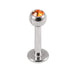 Steel Jewelled Labret 1.2mm with 2.5mm ball