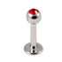 Steel Jewelled Labret 1.2mm with 2.5mm ball
