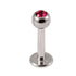 Steel Jewelled Labret 1.2mm with 2.5mm ball