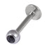 Steel Jewelled Labret 1.2mm with 3mm Ball