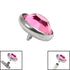 Titanium Jewelled Disk for Internal Thread shafts in 1.6mm. Also fits Dermal Anchor