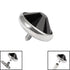 Titanium Jewelled Disk for Internal Thread shafts in 1.6mm. Also fits Dermal Anchor