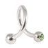 Steel Double Jewelled Spiral 1.6mm