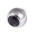 Titanium Threaded Jewelled Balls 1.2x3mm