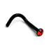 Black Titanium Jewelled Nose Studs