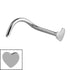 Steel Heart Nose Stud