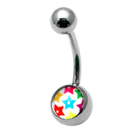Steel Logo Belly Bars - Pictures