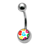 Steel Logo Belly Bars - Pictures
