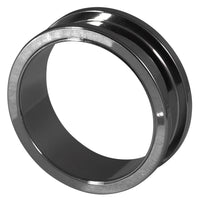 Black Steel Screw Flesh Tunnel